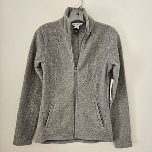 NWT Athleta Stroll Full Zip Gray Jacket Size XXS